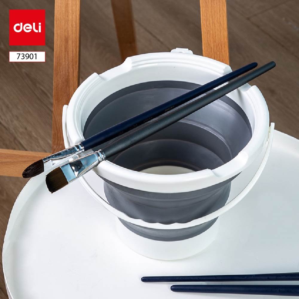 ديلي وعاء غسيل الفرشاة - قابل للطي - رمادي - E73901